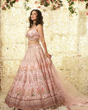 Load image into Gallery viewer, The Paisley Pink Lehenga