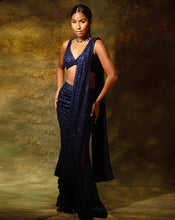 Load image into Gallery viewer, The Shimmering Slit Sari