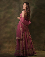 Load image into Gallery viewer, The Pink Alternate Brocade Lehenga