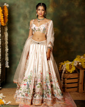 Load image into Gallery viewer, Chowmahalla Ivory Lehenga Set