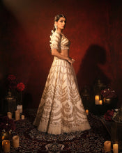 Load image into Gallery viewer, Ivory Gotta Patti Lehenga