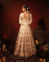 Load image into Gallery viewer, Ivory Gotta Patti Lehenga