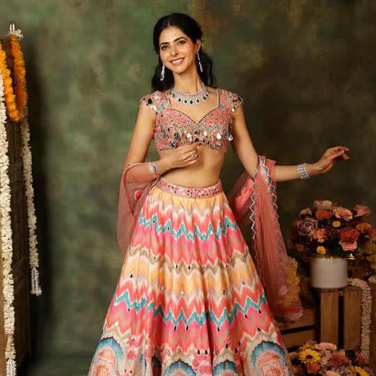 Sheesh Palace lehenga Set