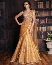 Load image into Gallery viewer, The Gold Sequins Lehenga