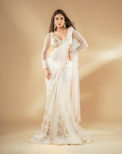 Load image into Gallery viewer, The Ivory Lucknowi Sari