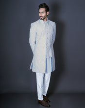Load image into Gallery viewer, MOF Blue Jacket Bandhgala