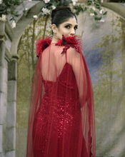 Load image into Gallery viewer, The red cape gown