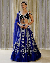 Load image into Gallery viewer, The Sheesh Blue Lehenga