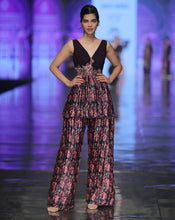 Load image into Gallery viewer, The Purple Digital Peplum Pant