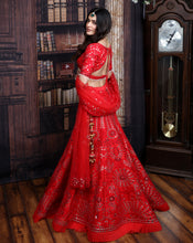 Load image into Gallery viewer, The Red Mirror Lehenga