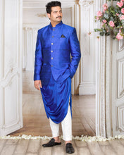 Load image into Gallery viewer, The Kobe Cowl Kurta and Bandhgala - Archana Kochhar India