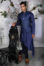Load image into Gallery viewer, The Asymmetric Polemiko Kurta and Bandi - Archana Kochhar India