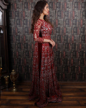 Load image into Gallery viewer, The Red Anarkali Set