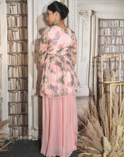 Load image into Gallery viewer, The Pink Paradise Plazzo Set