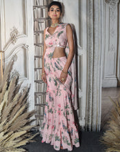 Load image into Gallery viewer, The Pink Paradise Plazzo-Sari