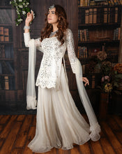 Load image into Gallery viewer, White Kurti Plazzo