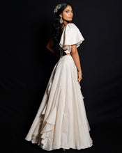 Load image into Gallery viewer, The Garden of Silk Ruffle Lehenga