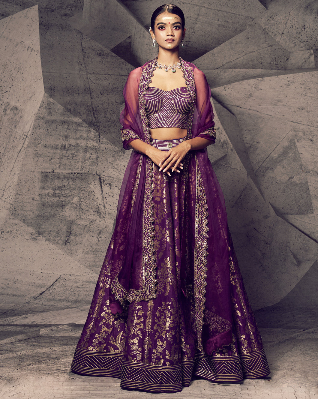 The Anant Purple Lehenga