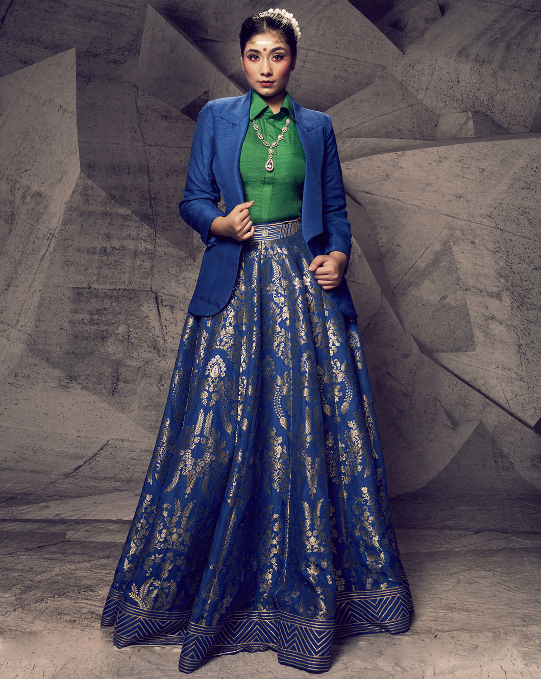 The Anant Rangrez Blazer Lehenga