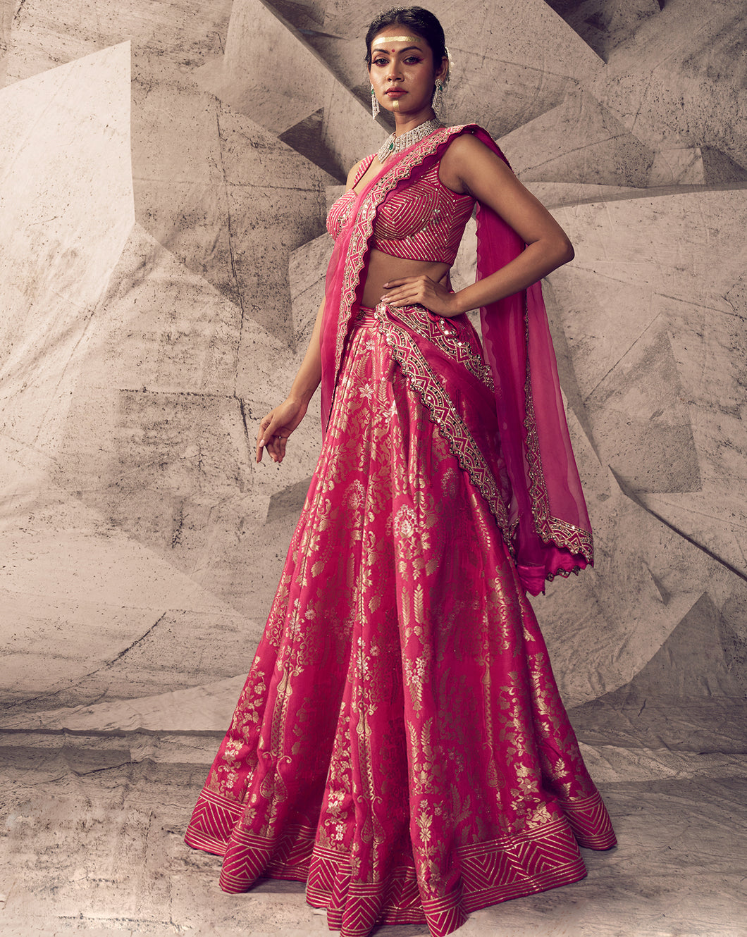 The Anant Pink Lehenga