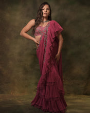 Load image into Gallery viewer, The Pink Zardozi Sari
