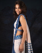 Load image into Gallery viewer, The Neel Mahal Ivory Sari
