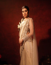 Load image into Gallery viewer, Ivory Gotta Patti Kali Saree
