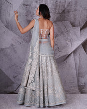 Load image into Gallery viewer, The Spree Blue Lehenga
