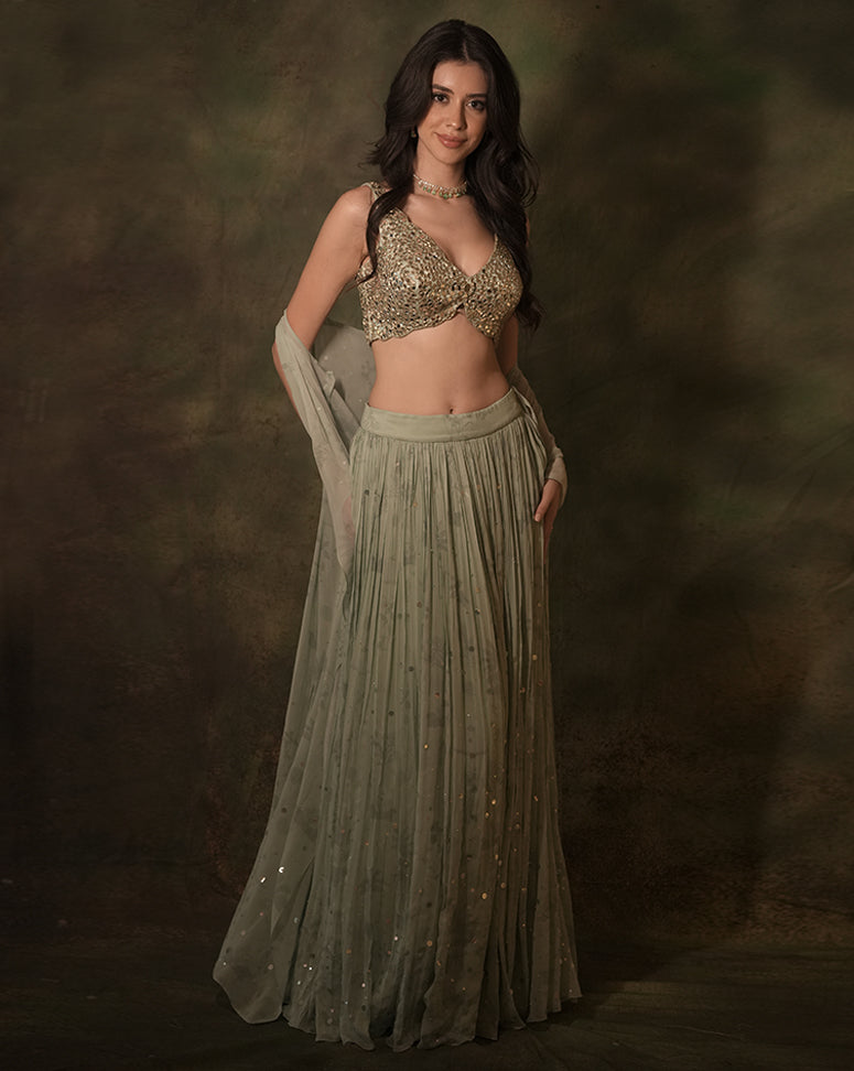 The Jacket Mirror Lehenga