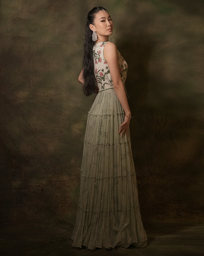 The Celadon Tiered Jacket