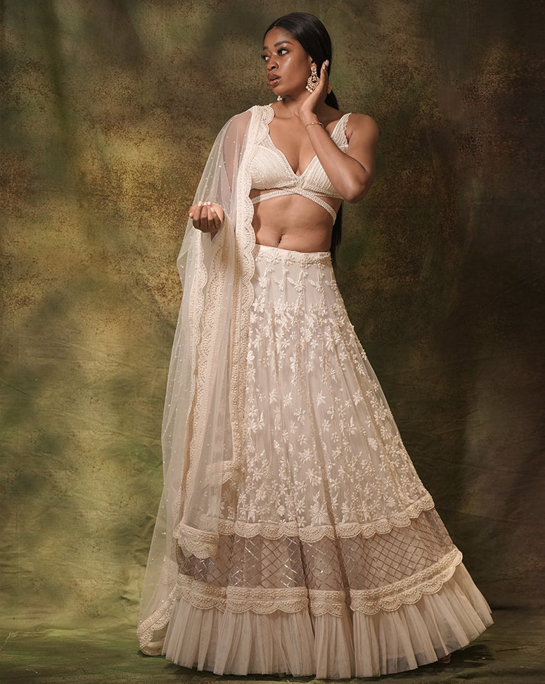 The Floral Pearl Lehenga