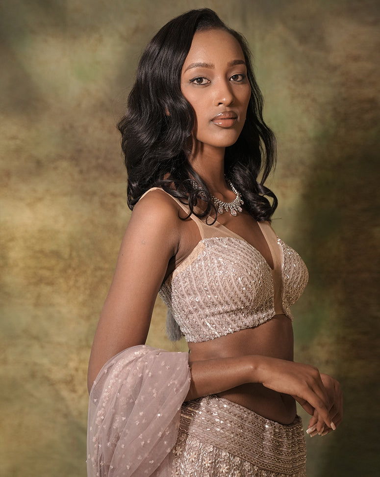 The Lilac Pearl Lehenga