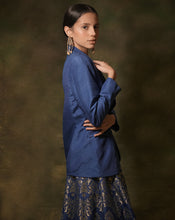 Load image into Gallery viewer, The Anant Blue Lehenga
