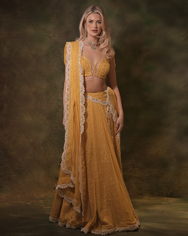 The Sunshine Lucknowi Lehenga