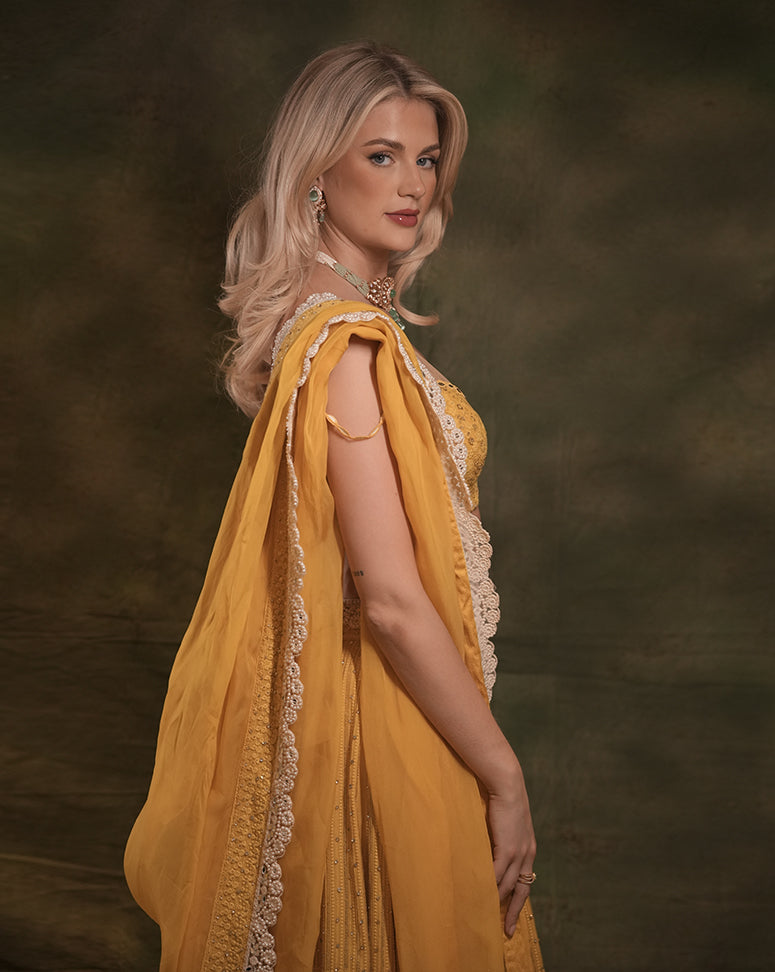 The Sunshine Lucknowi Lehenga