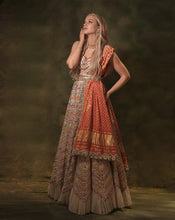 Load image into Gallery viewer, The Chevron Bandhani Lehenga
