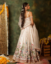 Load image into Gallery viewer, Chowmahalla Ivory Lehenga Set
