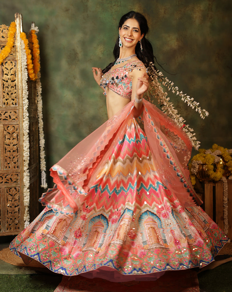 Sheesh Palace Lehenga Set