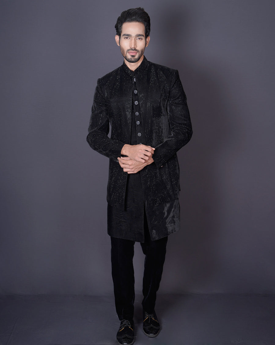Jacket Black Sherwani