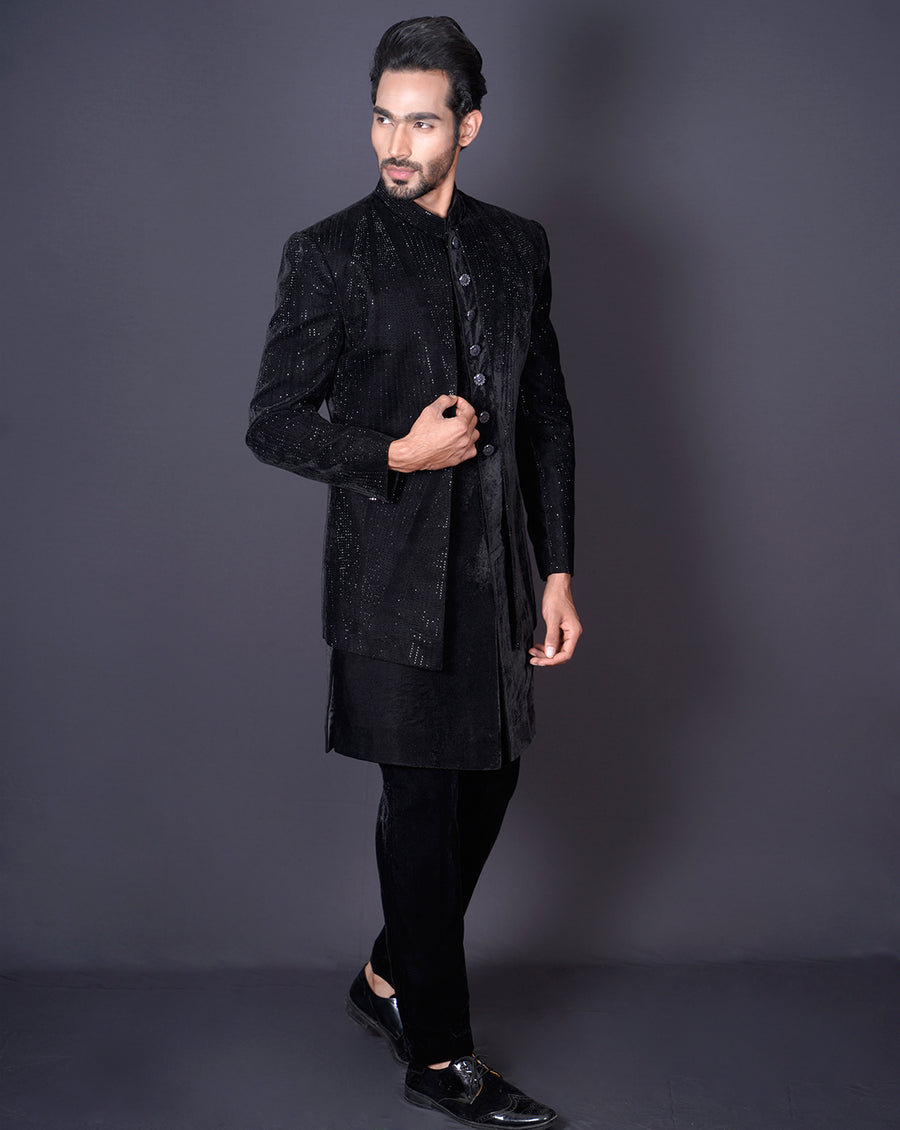 Jacket Black Sherwani