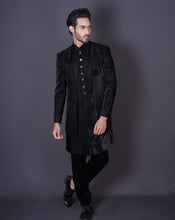 Load image into Gallery viewer, Jacket Black Sherwani
