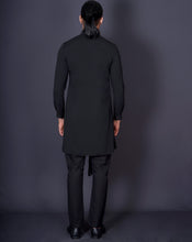 Load image into Gallery viewer, Asymmetrical Black Kurta
