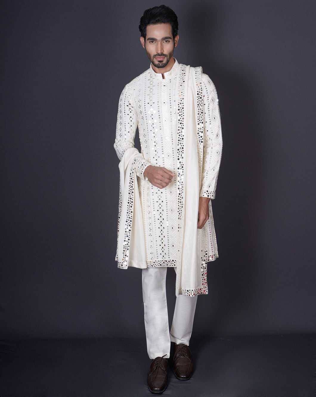 Ivory Mirror Kurta Set