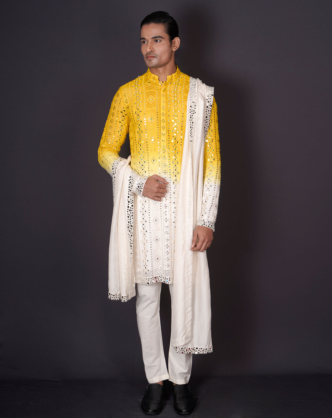 MOF Ombre Mirror Kurta Set