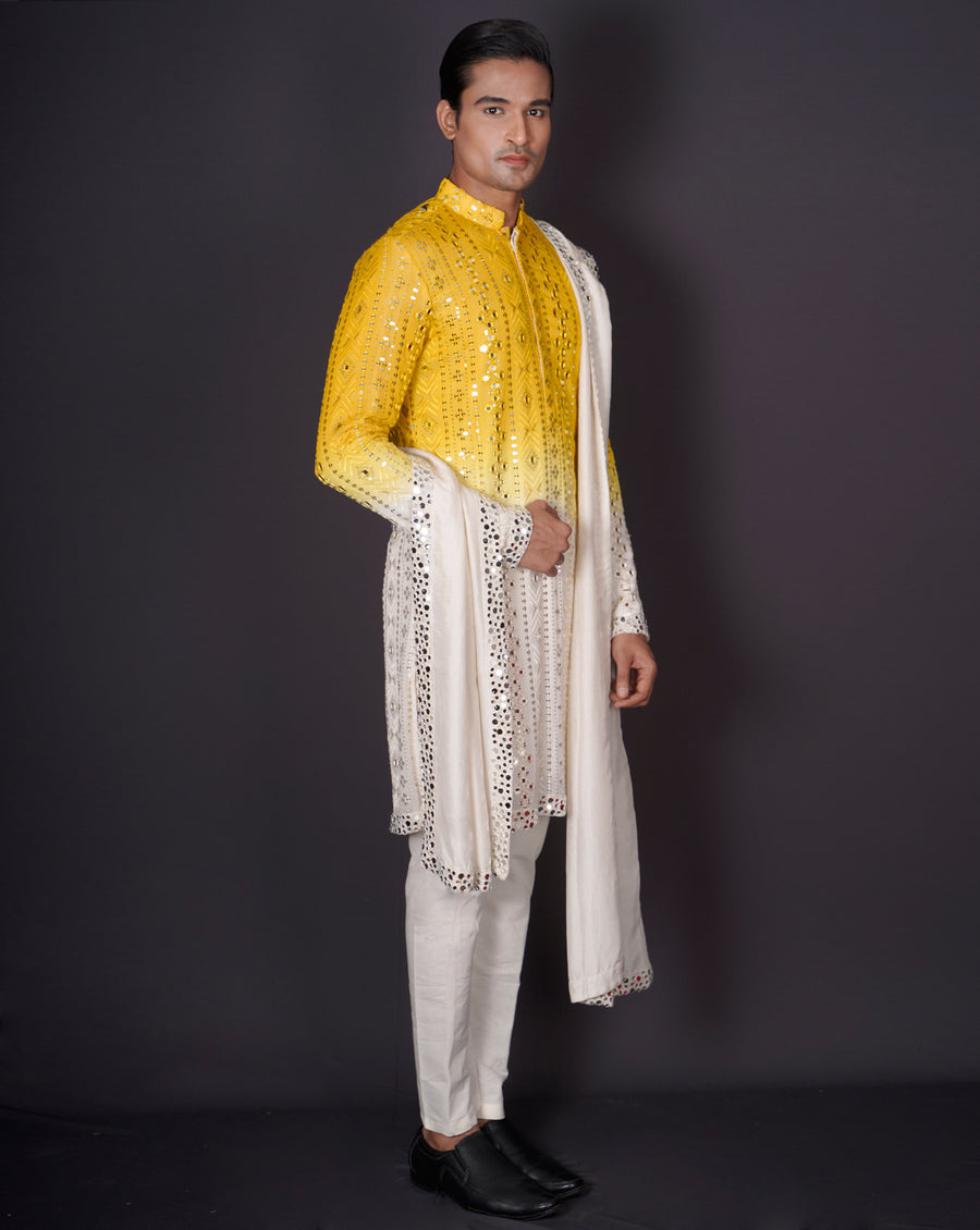 MOF Ombre Mirror Kurta Set
