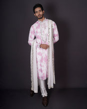 Load image into Gallery viewer, MOF Lilac tie-dye Mirror Kurta Set
