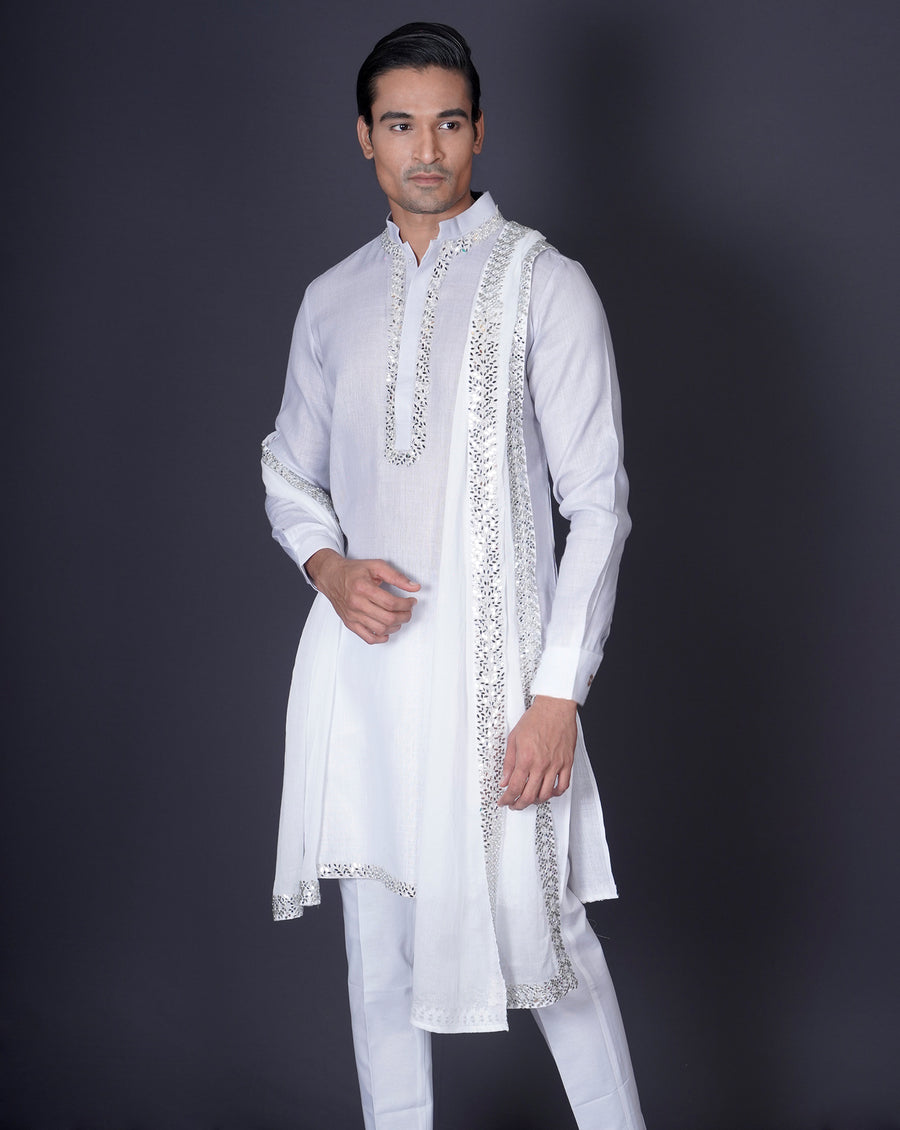 Ombre Linen Kurta