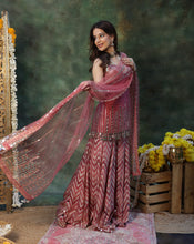 Load image into Gallery viewer, Rangmanch Pink Sharara Set
