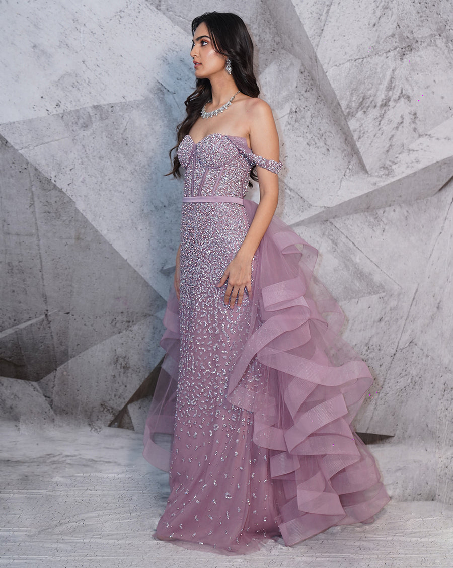 The Lilac Corset Gown