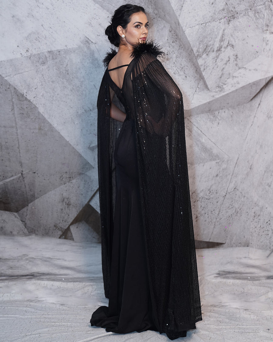 The Retro Black Gown